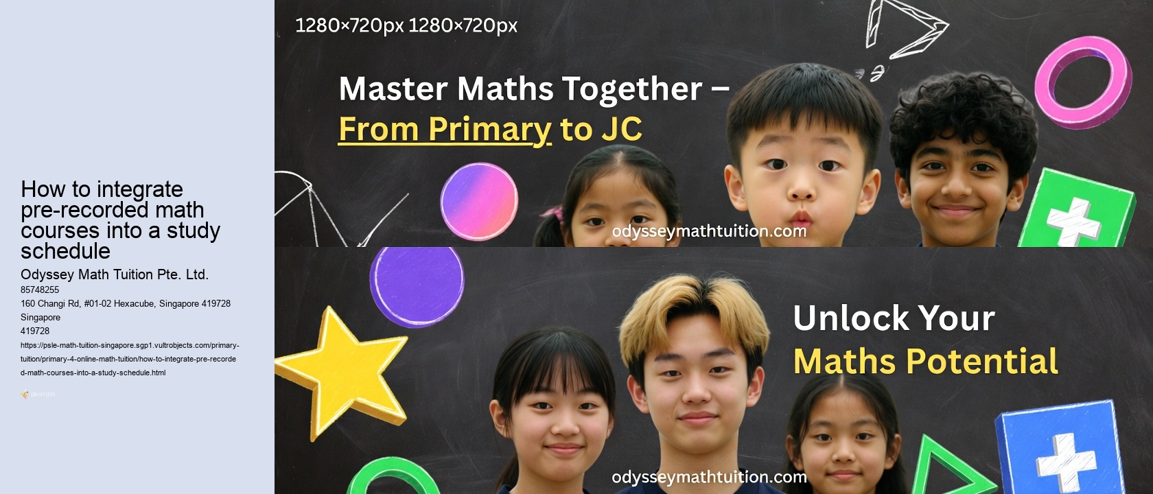 How to integrate pre-recorded math courses into a study schedule