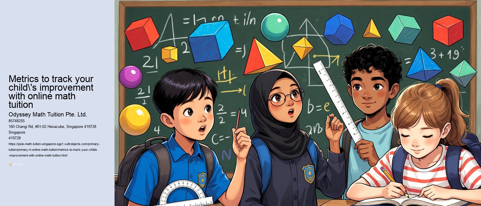 Metrics to track your child's improvement with online math tuition