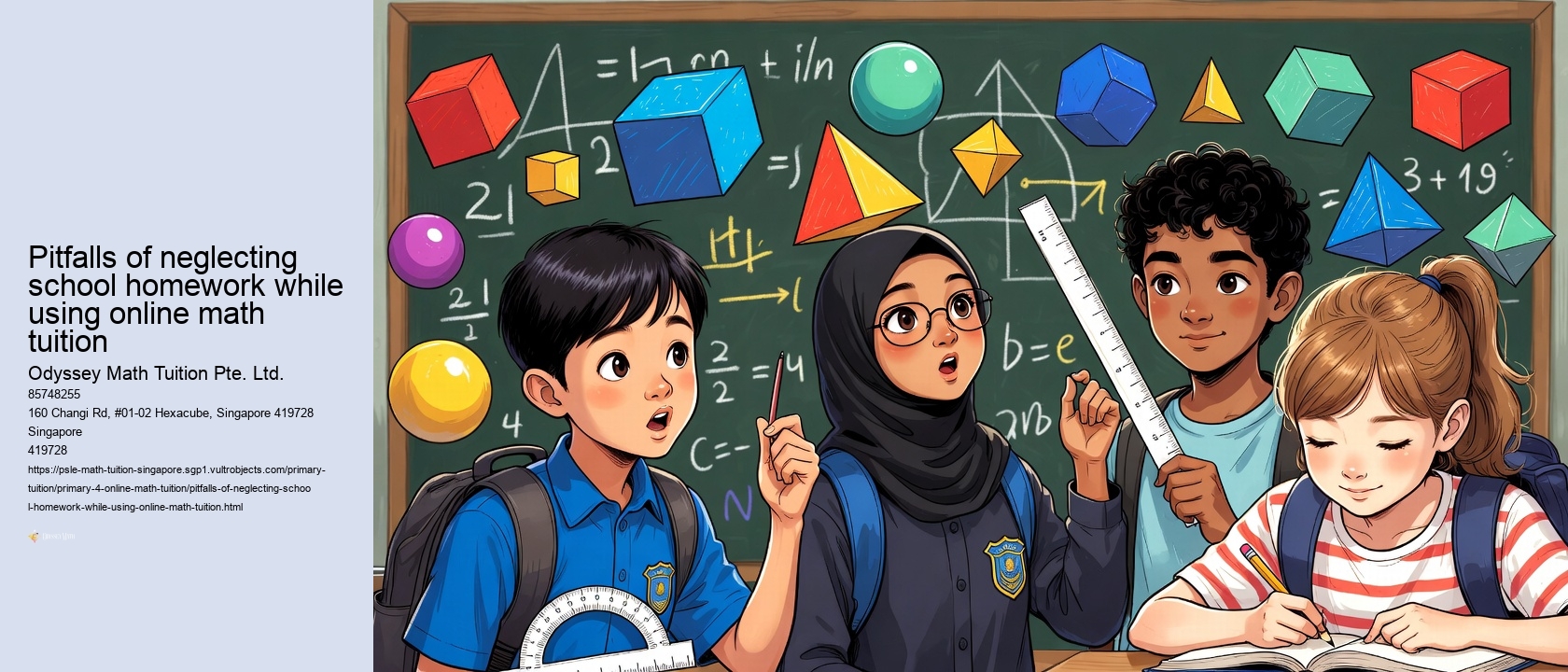 Pitfalls of neglecting school homework while using online math tuition